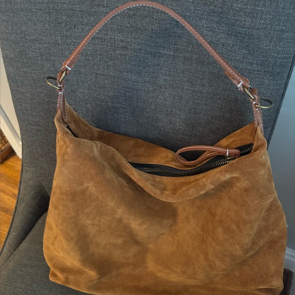New without tag Parker Thatch Maurice Hobo - Suede Caramel - Picture 6 of 6